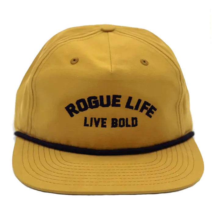 Live Bold Rope Rope Hat SHOP ROGUE WEAR Hats Mustard