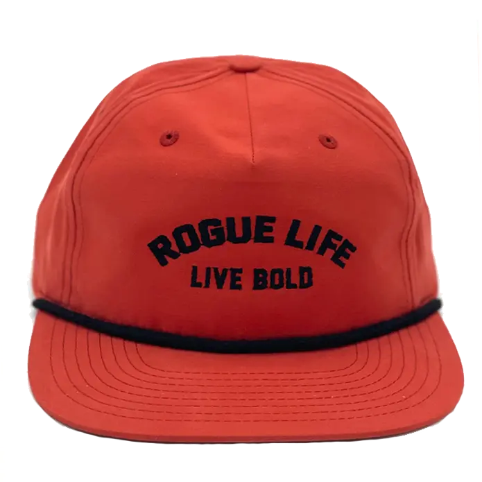 Live Bold Rope Rope Hat SHOP ROGUE WEAR Hats Color-RUST