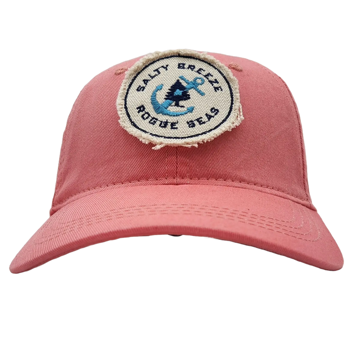 Salty Breeze Rogue Seas Frayed Patch Twill Hat SHOP ROGUE WEAR Hats Melon