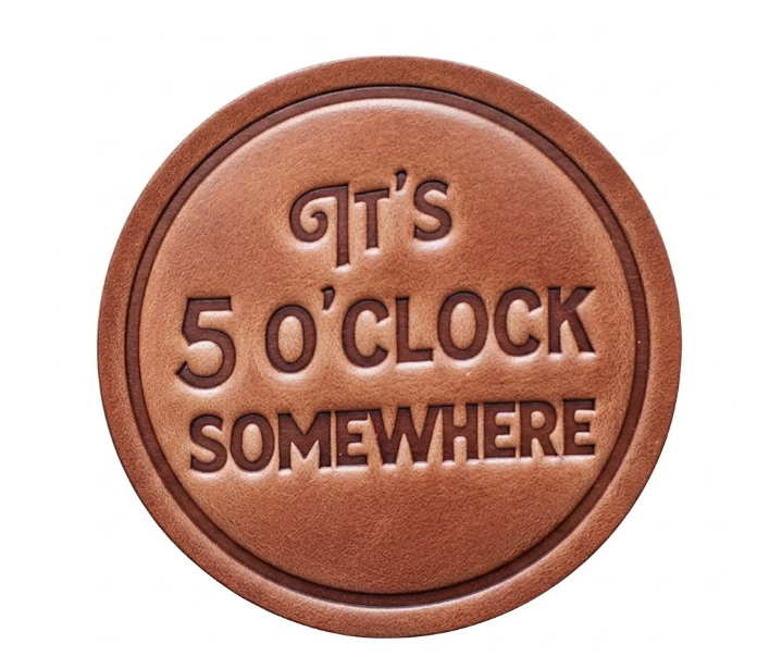 Leather Coasters ROGUE LIFE MAINE