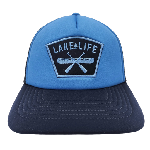 Women's Fit Lake Life Foam Hat SHOP ROGUE WEAR Hats Color-Light-Blue-Navy