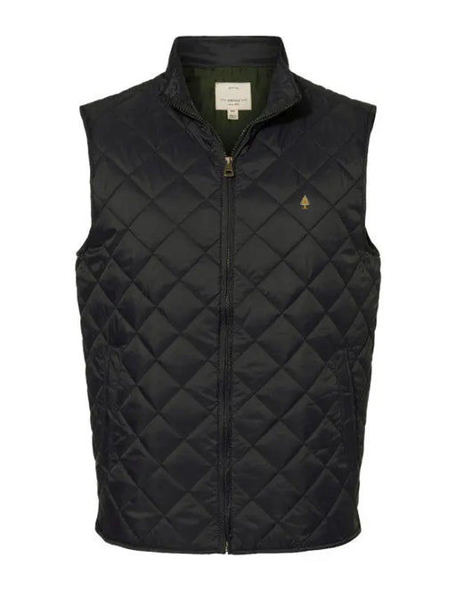 Men's Diamond Quilted Vest SHOP ROGUE WEAR OUTERWEAR 3XL-BLACK