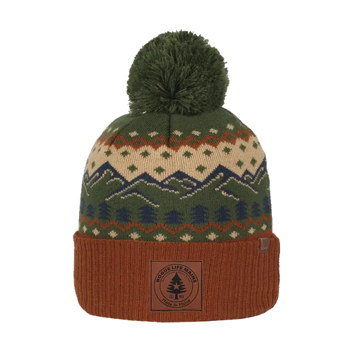Wild Mountain Pom Beanie SHOP ROGUE WEAR Hats Color-Clay