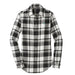 Women's Plaid Flannel Shirt Black & White SHOP ROGUE WEAR Flannel Shirt 3XL-Black