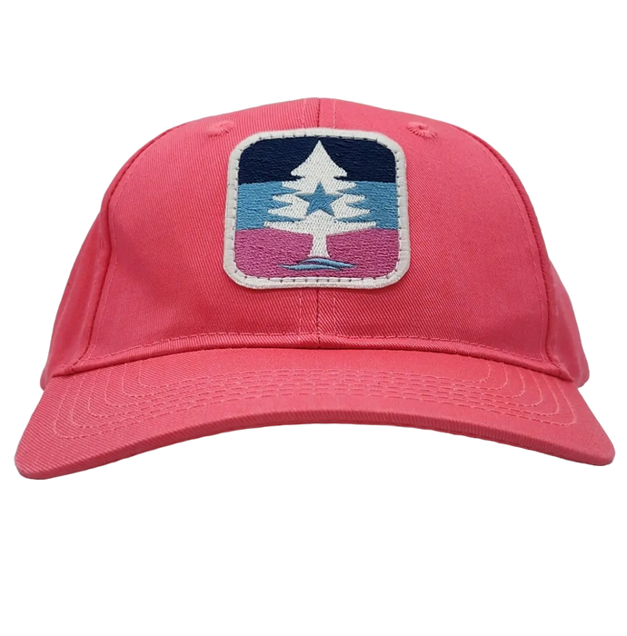 Youth Pink Stripe 4 Twill Hat SHOP ROGUE WEAR Hats Color-Neon-Pink