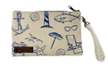 All Over Beach Zipper Pouch Wristlet ROGUE LIFE MAINE