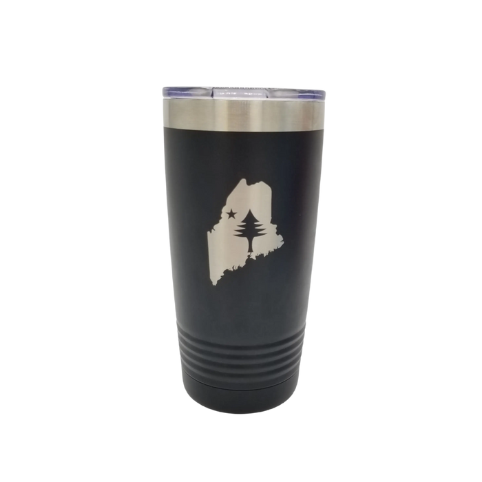 State of Maine/Maine Flag Large Insulate Tumbler SHOP ROGUE WEAR Accessories Black