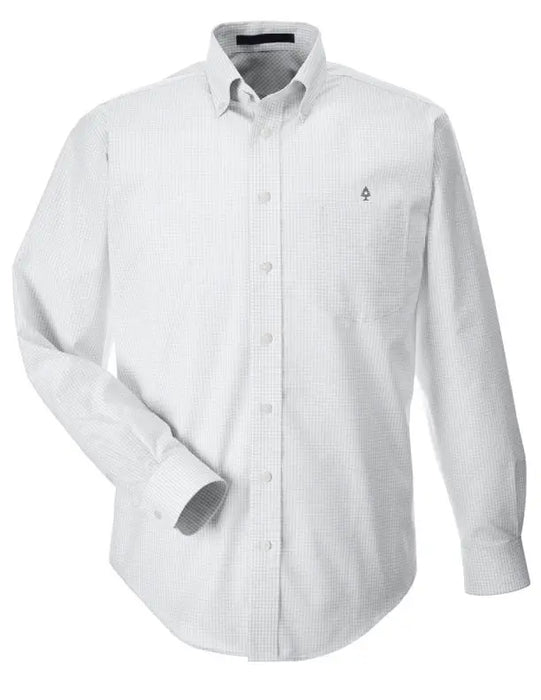 Tiny Tree Woven Gingham Shirt SHOP ROGUE WEAR Long Sleeve 3XL-Silver