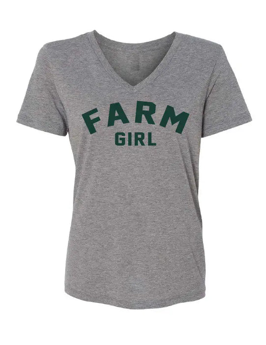 Farm Girl V-Neck T-Shirt SHOP ROGUE WEAR T-shirt