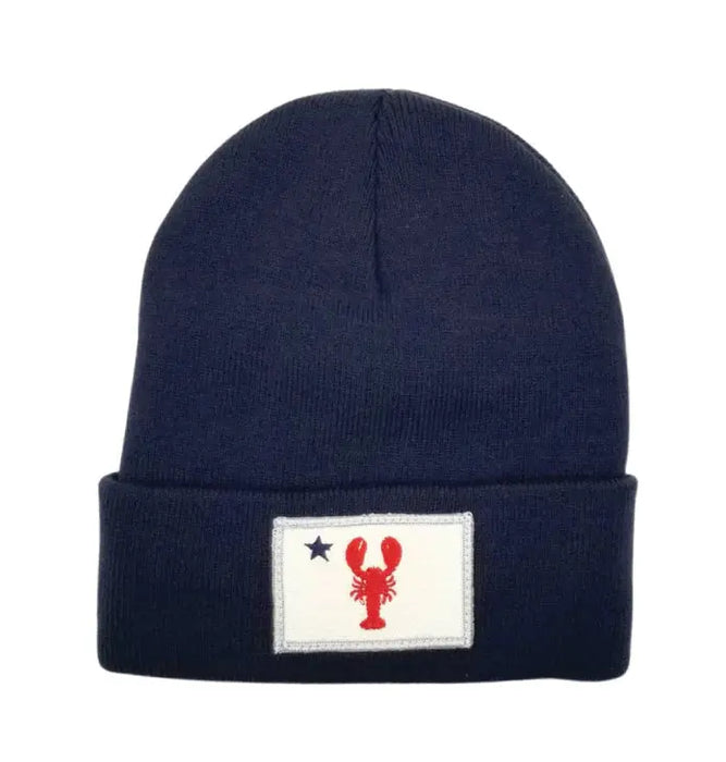 Lobster ME Flag Fleece-Lined Knit Beanie SHOP ROGUE WEAR Beanies Navy