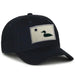 Maine Flag Loon Patch Twill Hat SHOP ROGUE WEAR Hats Color-Black
