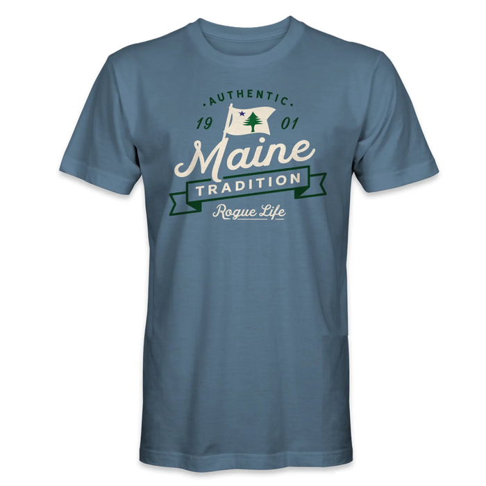 Maine Tradition Vintage T-Shirt SHOP ROGUE WEAR T-shirt 3XL-Faded-Denim