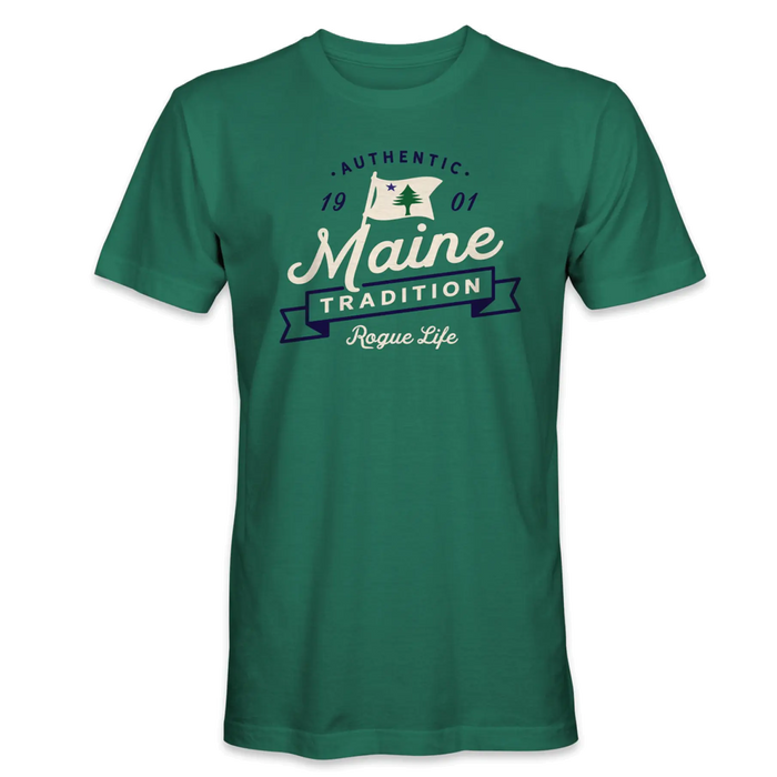 Maine Tradition Vintage T-Shirt SHOP ROGUE WEAR T-shirt 3XL-Nordic-Green