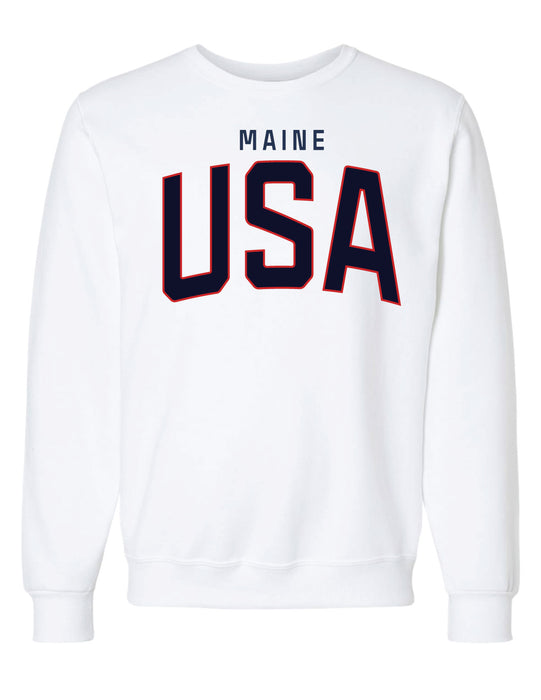 Maine USA Crewneck