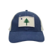 ME Flag Patch Stone Wash Trucker Hat SHOP ROGUE WEAR Hats Navy