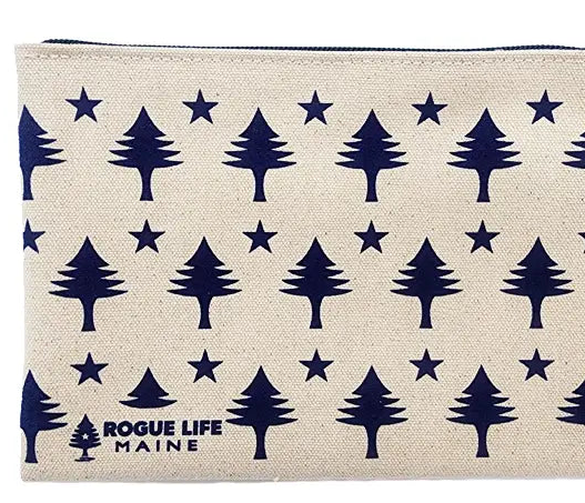 All Over Trees Zipper Pouch Wristlet ROGUE LIFE MAINE