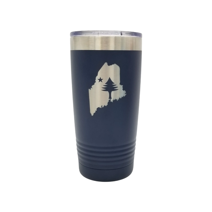 State of Maine/Maine Flag Large Insulate Tumbler SHOP ROGUE WEAR Accessories Navy