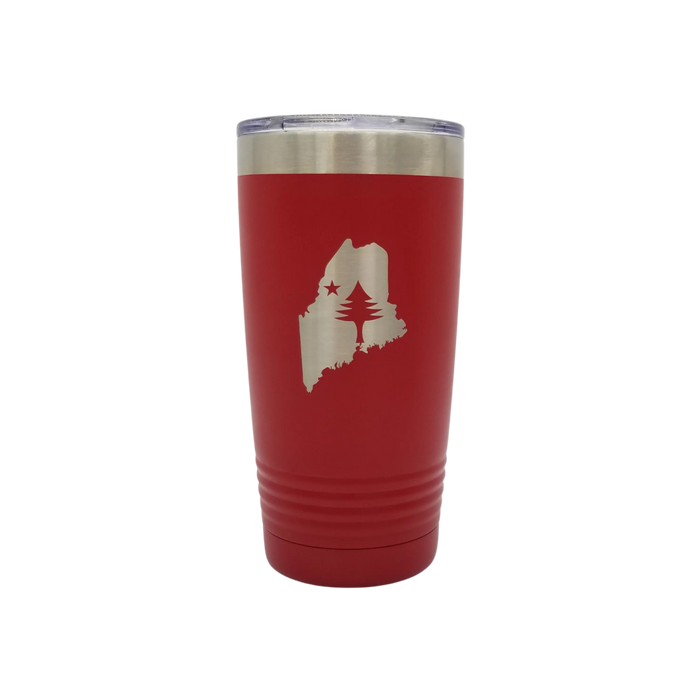 State of Maine/Maine Flag Large Insulate Tumbler SHOP ROGUE WEAR Accessories Red