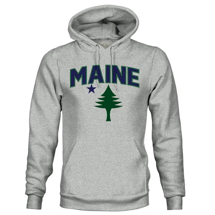 Maine Arch Hoodie SHOP ROGUE WEAR hoodie 3XL-Heather-Grey