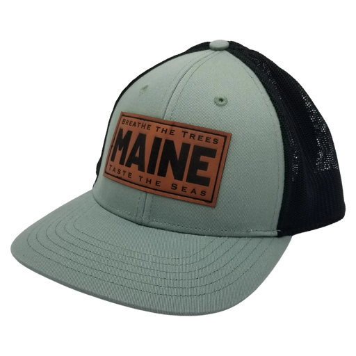 Breathe the Trees, Taste the Seas Trucker Hat SHOP ROGUE WEAR Hats Sage-Black