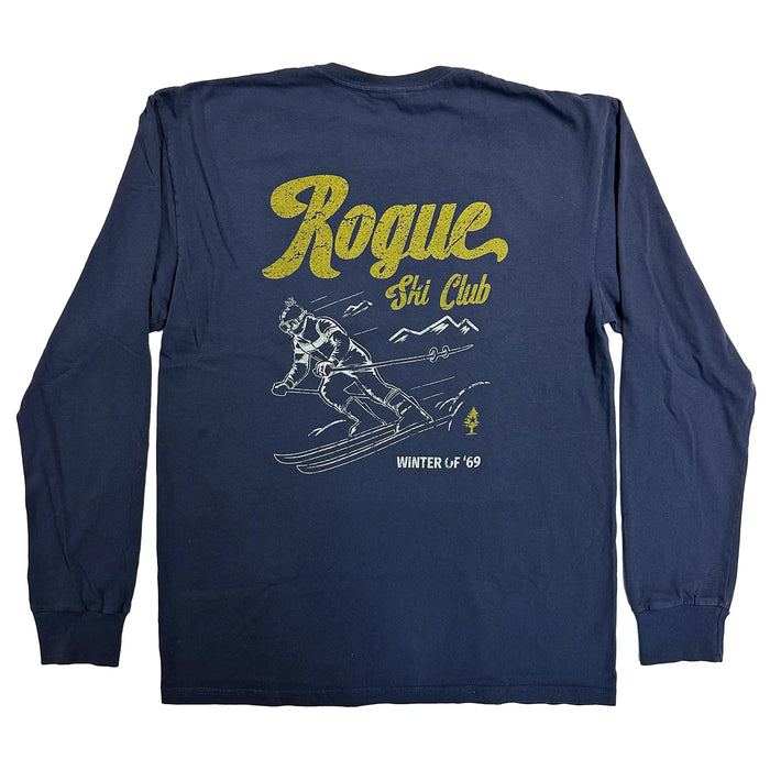 Ski 1969 Long Sleeve Shirt SHOP ROGUE WEAR Crewneck 3XL-Navy
