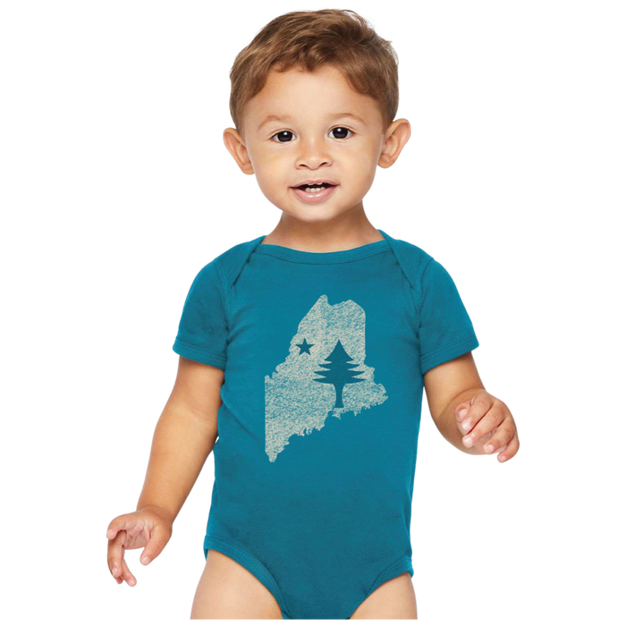 Infant Maine State Flag Onesie