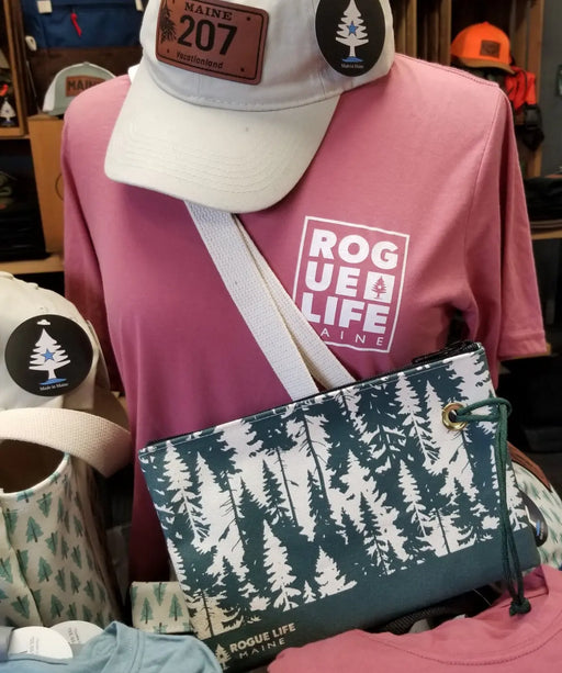Breathe the Trees Zipper Pouch Wristlet ROGUE LIFE MAINE