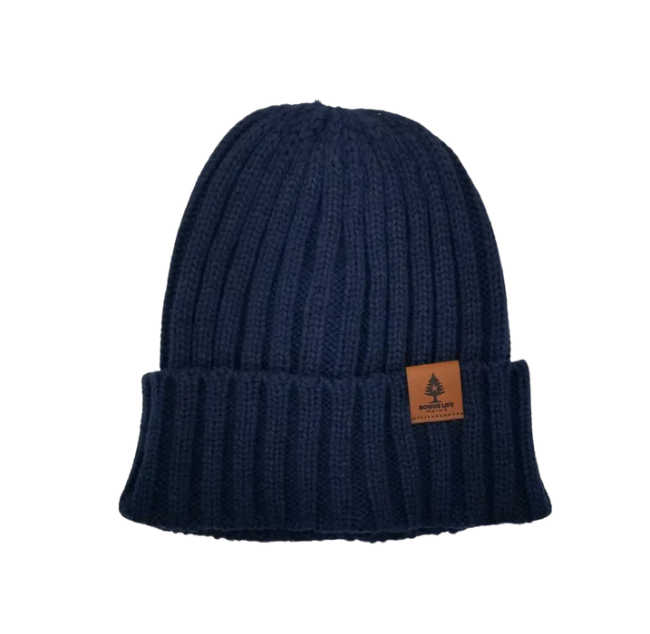 Cable Knit Hat SHOP ROGUE WEAR Hats Color-Navy