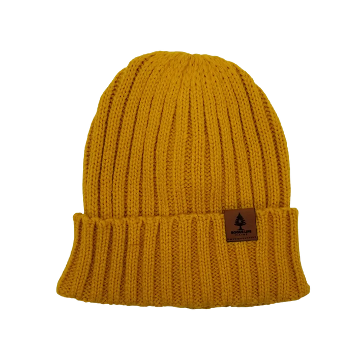 Cable Knit Hat SHOP ROGUE WEAR Hats Mustard-Yellow