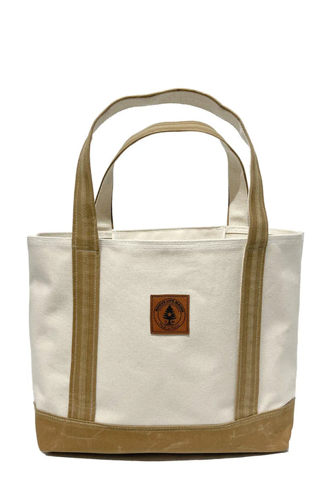 Tan Wax Canvas Tote Bag SHOP ROGUE WEAR Bags Small-tote