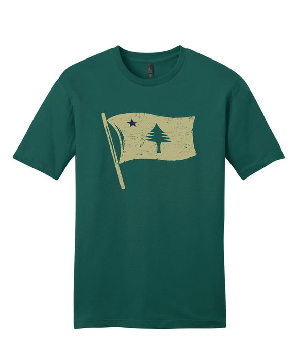 Youth Waving Maine Flag T-shirt