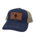 MAINE Flag Leather Denim Trucker Hat SHOP ROGUE WEAR Hats