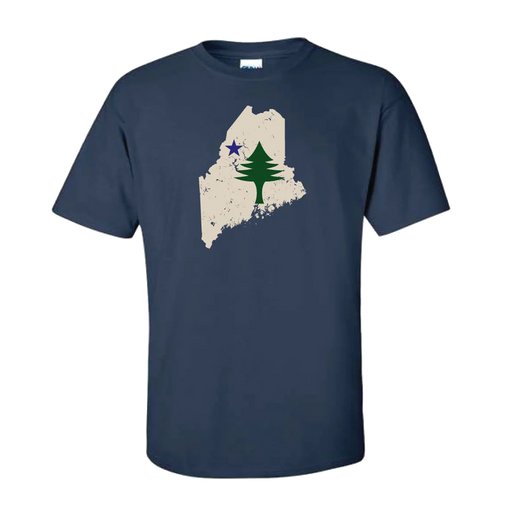 Maine State T-Shirt SHOP ROGUE WEAR T-shirt 3XL-Navy