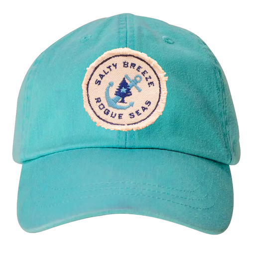 Salty Breeze Rogue Seas Frayed Patch Twill Hat SHOP ROGUE WEAR Hats Color-Pigment-Seafoam