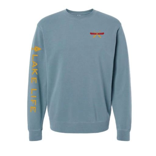 Lake Life Embroidered Crewneck SHOP ROGUE WEAR Crewneck 2XL-Slate-Blue