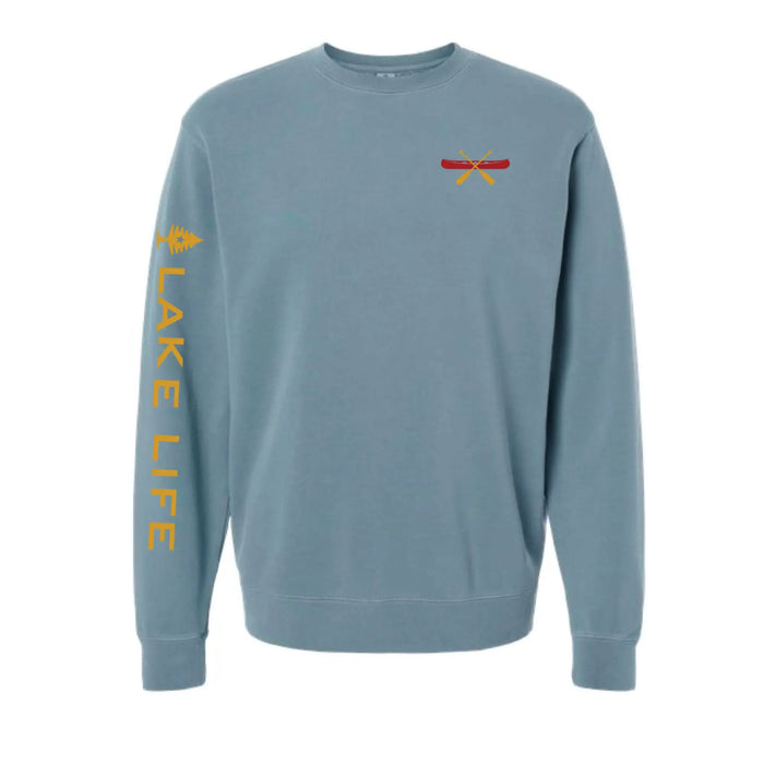 Lake Life Embroidered Crewneck SHOP ROGUE WEAR Crewneck 2XL-Slate-Blue