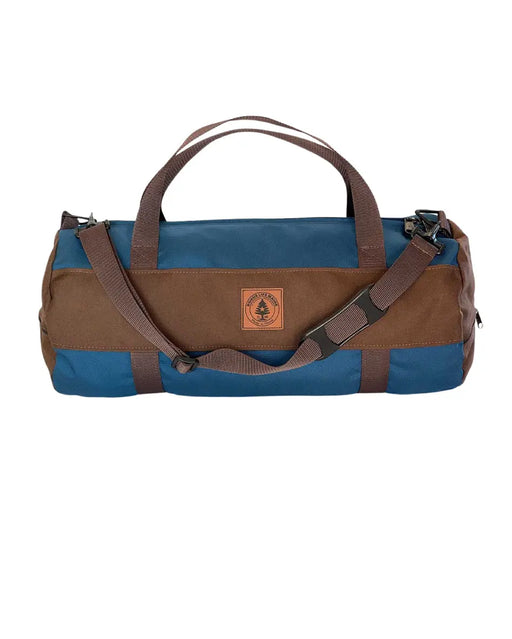Squadron Medium Duffel Bag 60L - Navy/Brown SHOP ROGUE WEAR